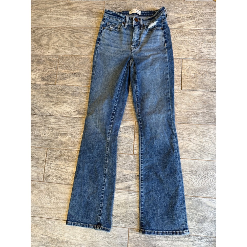 BKE Parker‎ Bootcut Jeans 23 x 31.5 Distressed Denim High Rise Tailored Womens